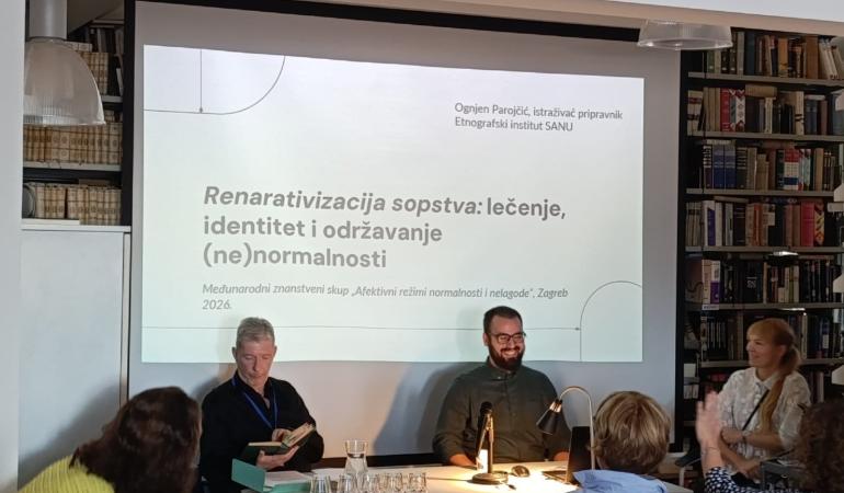 Ognjen Parojčić participated in the international scientific conference 'Affective Regimes of Normality and Discomfort'