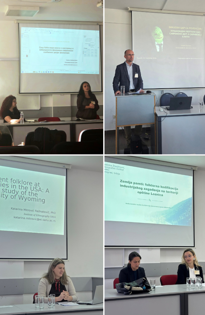 Researchers from the Institute of Ethnography SASA participated in the International Scientific Conference “Contemporary Serbian Folklore Studies 17"